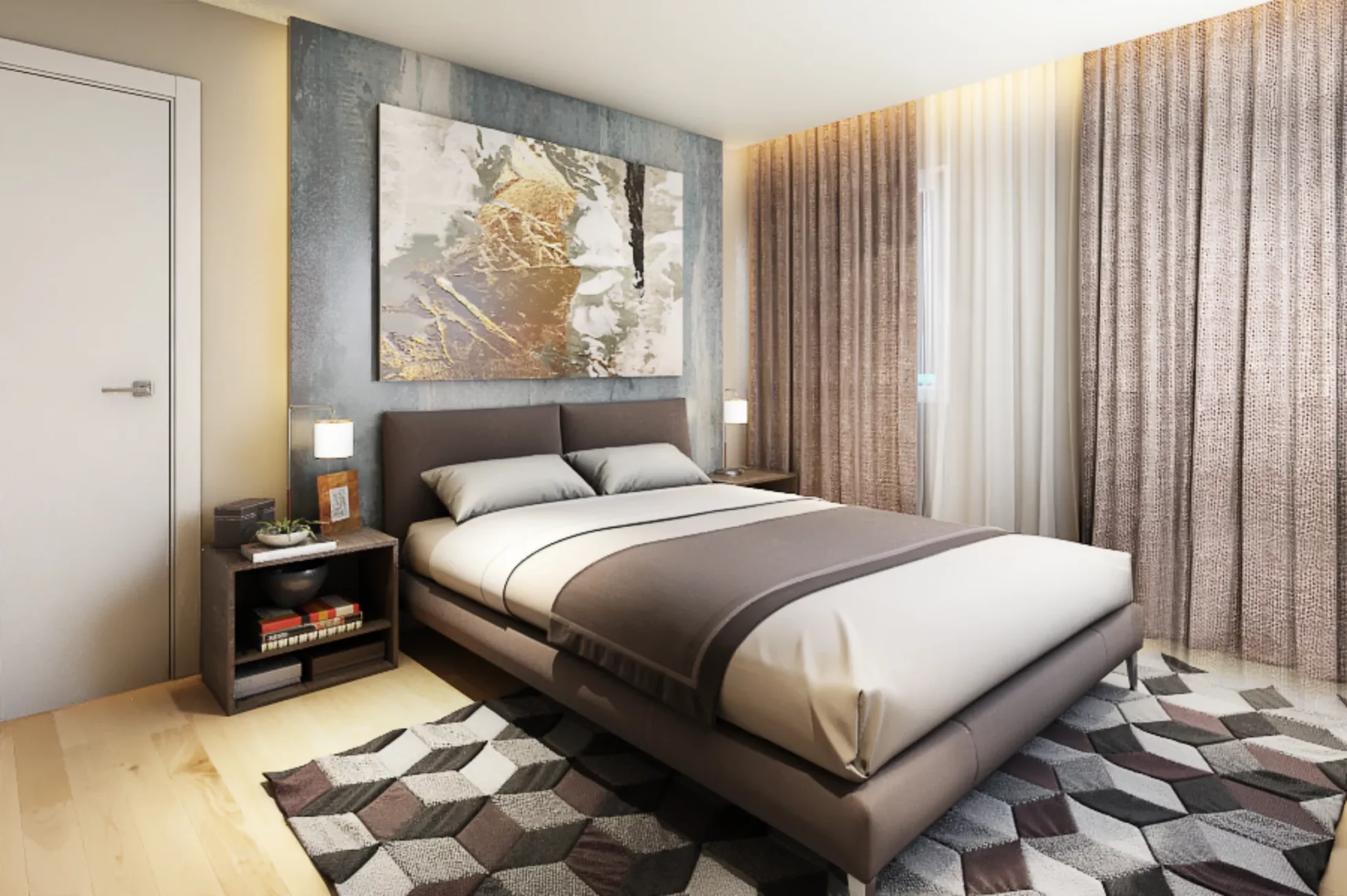 GEM-RESIDENCES_RENDER_201909-Dressed-Up-Unit-Bedroom